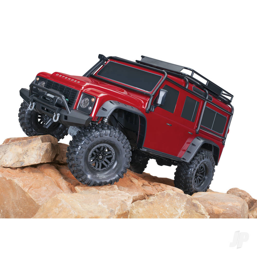 Traaxxas TRX-4 Land Rover Defender 1:10 4X4 Electric Trail Crawler, Red TRX82256-4-RED