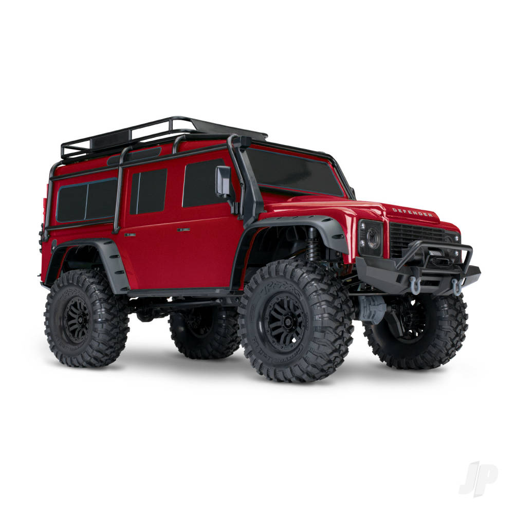 Traaxxas TRX-4 Land Rover Defender 1:10 4X4 Electric Trail Crawler, Red TRX82256-4-RED