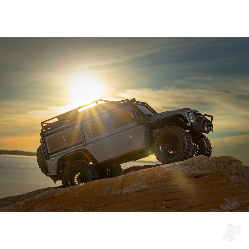 Traaxxas TRX-4 Land Rover Defender 1:10 4X4 Electric Trail Crawler, Silver TRX82256-4-SLVR