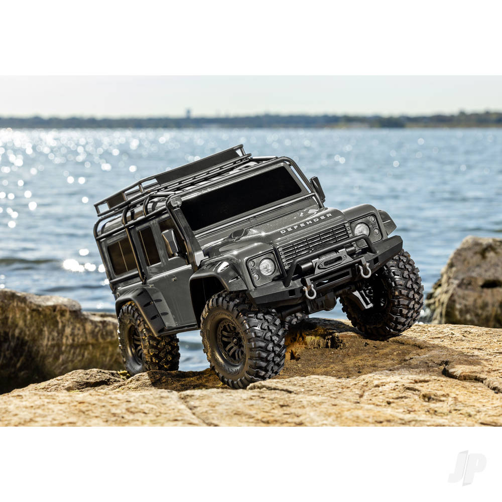 Traaxxas TRX-4 Land Rover Defender 1:10 4X4 Electric Trail Crawler, Silver TRX82256-4-SLVR