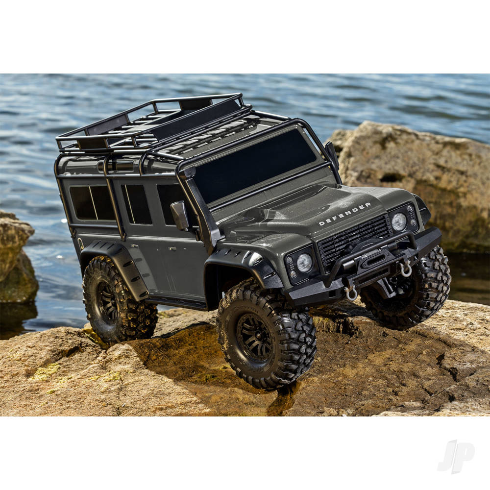 Traaxxas TRX-4 Land Rover Defender 1:10 4X4 Electric Trail Crawler, Silver TRX82256-4-SLVR