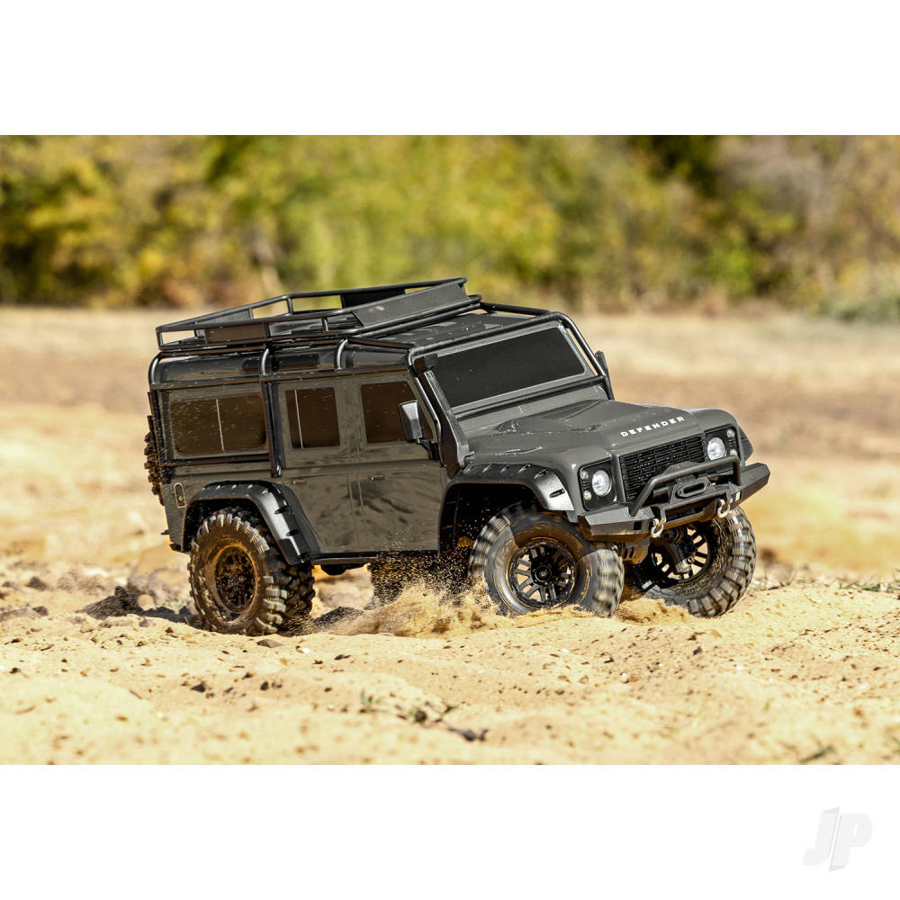 Traaxxas TRX-4 Land Rover Defender 1:10 4X4 Electric Trail Crawler, Silver TRX82256-4-SLVR