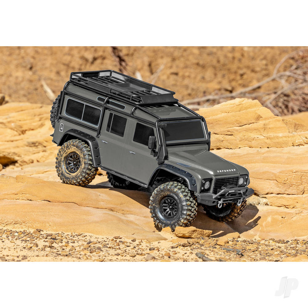 Traaxxas TRX-4 Land Rover Defender 1:10 4X4 Electric Trail Crawler, Silver TRX82256-4-SLVR