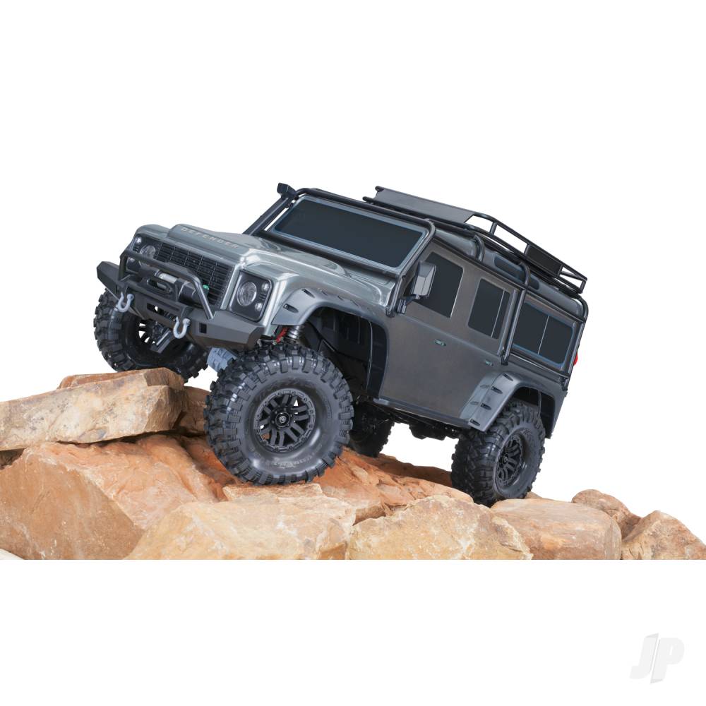 Traaxxas TRX-4 Land Rover Defender 1:10 4X4 Electric Trail Crawler, Silver TRX82256-4-SLVR