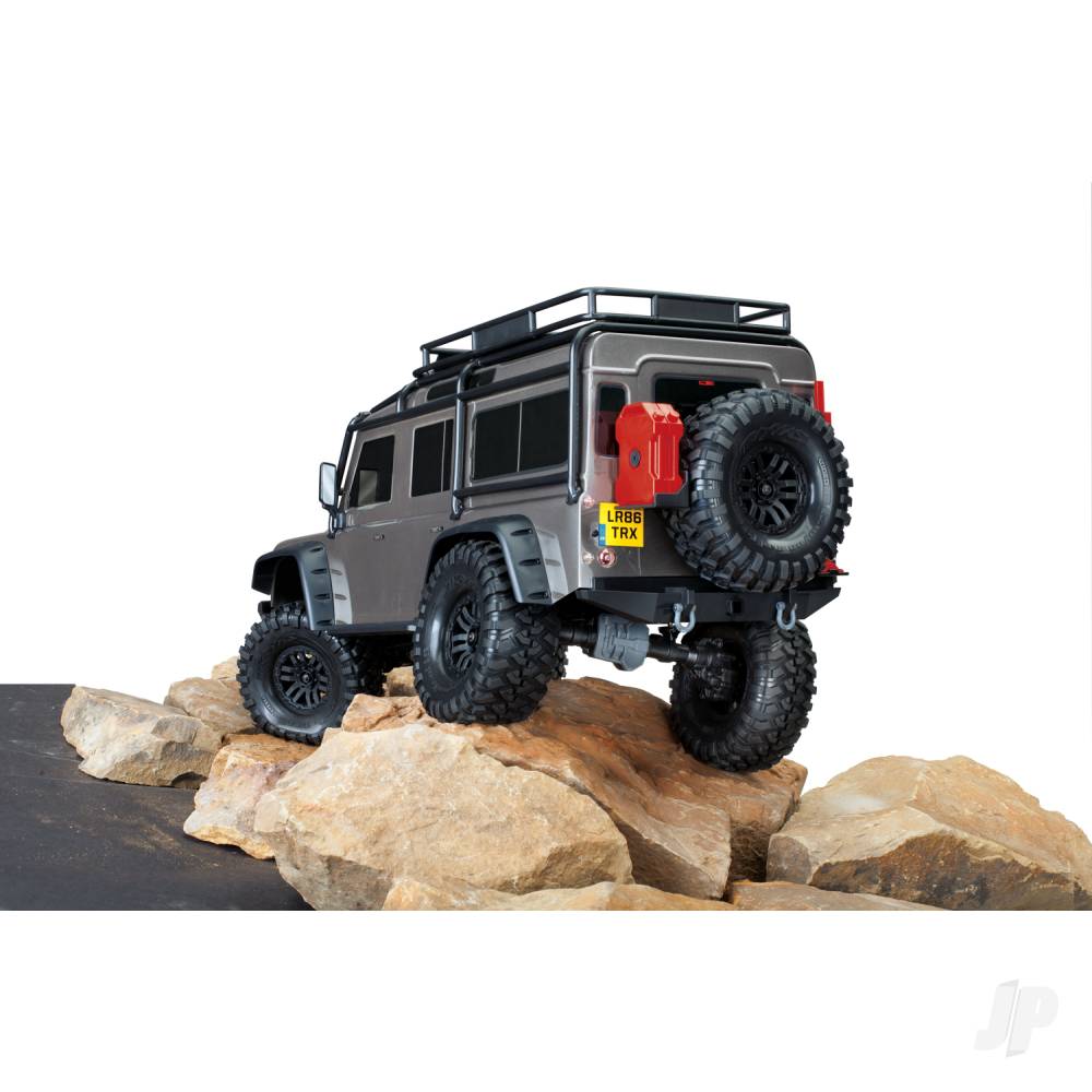 Traaxxas TRX-4 Land Rover Defender 1:10 4X4 Electric Trail Crawler, Silver TRX82256-4-SLVR