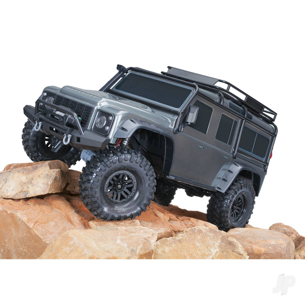 Traaxxas TRX-4 Land Rover Defender 1:10 4X4 Electric Trail Crawler, Silver TRX82256-4-SLVR