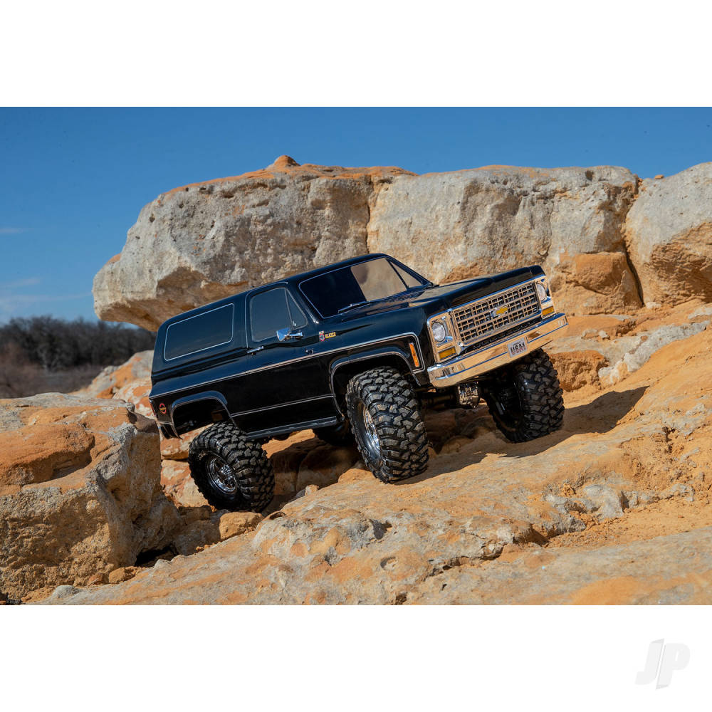 Traxxas TRX-4 1979 Chevrolet Blazer 1:10 4X4 Electric All-Terrain Crawler, Black (TRX82276-4-BLK)