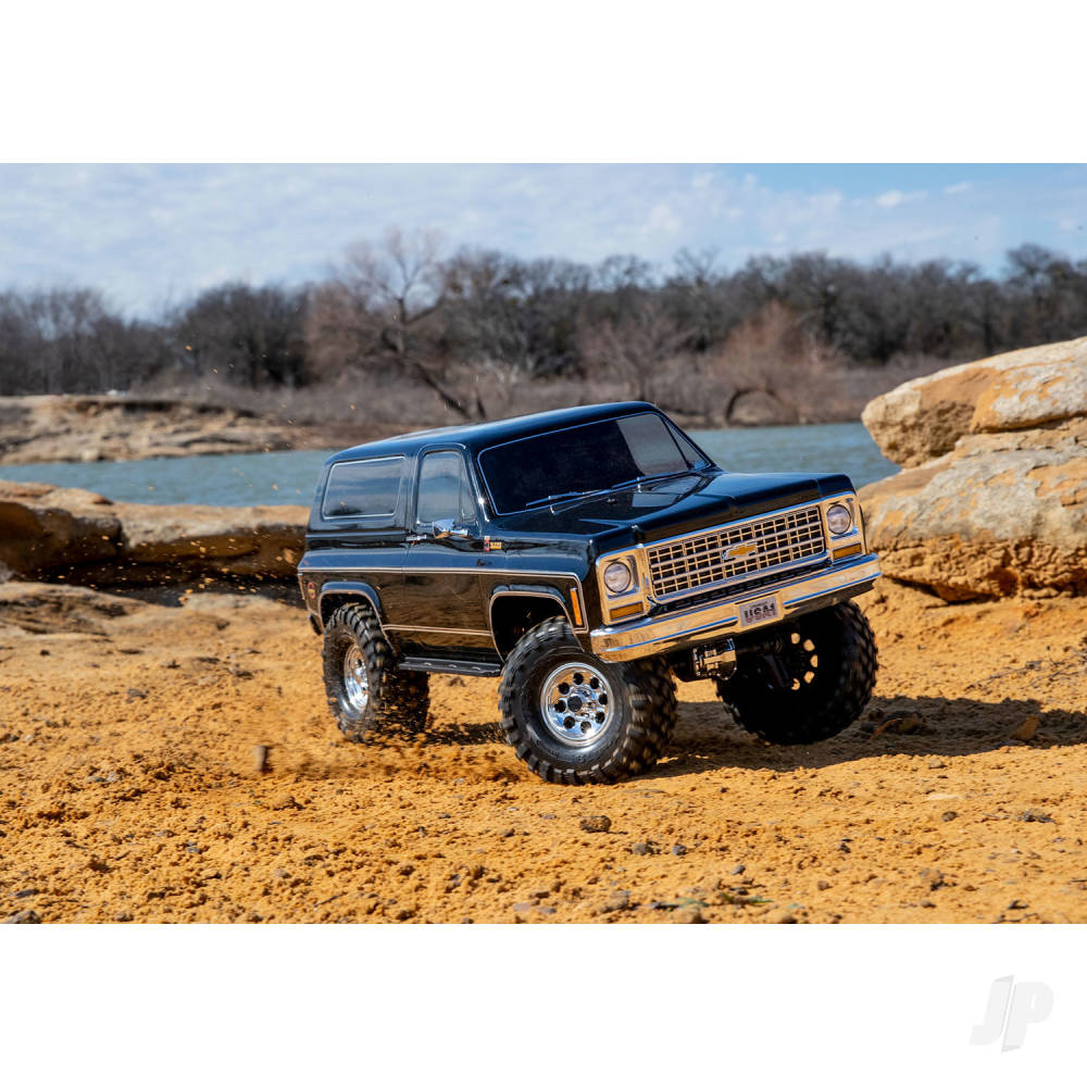 Traxxas TRX-4 1979 Chevrolet Blazer 1:10 4X4 Electric All-Terrain Crawler, Black (TRX82276-4-BLK)