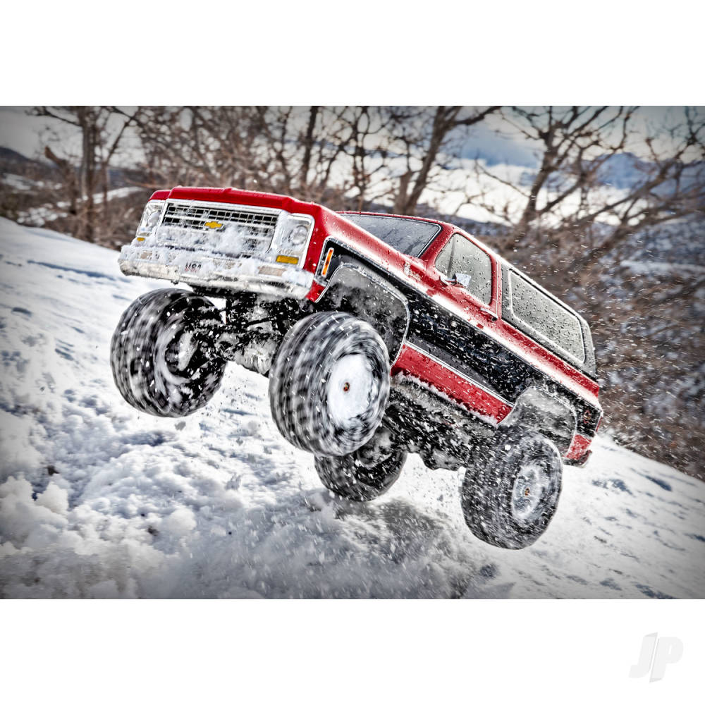 Traxxas TRX-4 1979 Chevrolet Blazer 1:10 4X4 Electric All-Terrain Crawler, Red (TRX82276-4-RED)