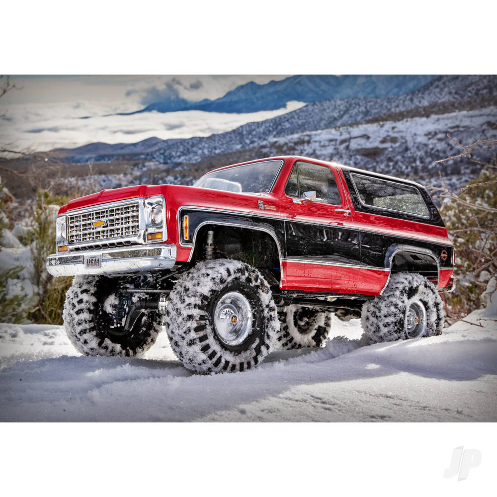 Traxxas TRX-4 1979 Chevrolet Blazer 1:10 4X4 Electric All-Terrain Crawler, Red (TRX82276-4-RED)