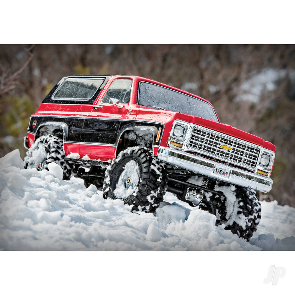 Traxxas TRX-4 1979 Chevrolet Blazer 1:10 4X4 Electric All-Terrain Crawler, Red (TRX82276-4-RED)