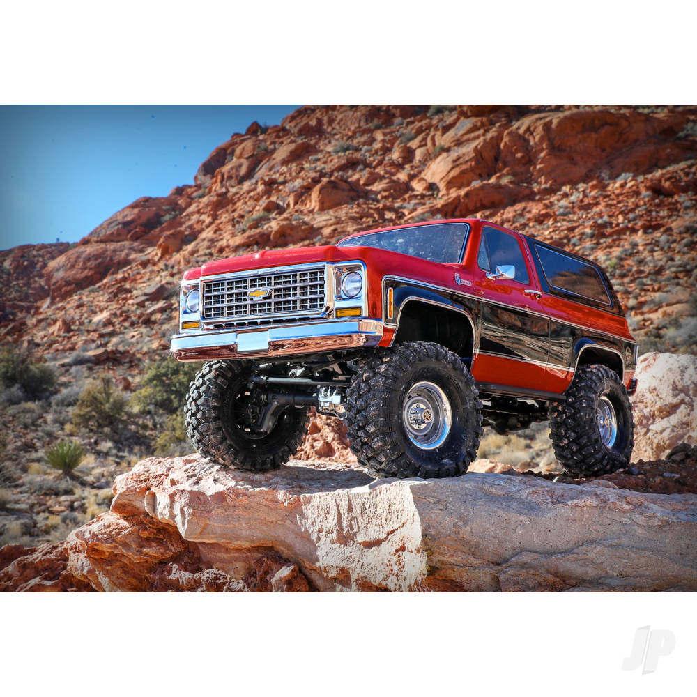 Traxxas TRX-4 1979 Chevrolet Blazer 1:10 4X4 Electric All-Terrain Crawler, Red (TRX82276-4-RED)