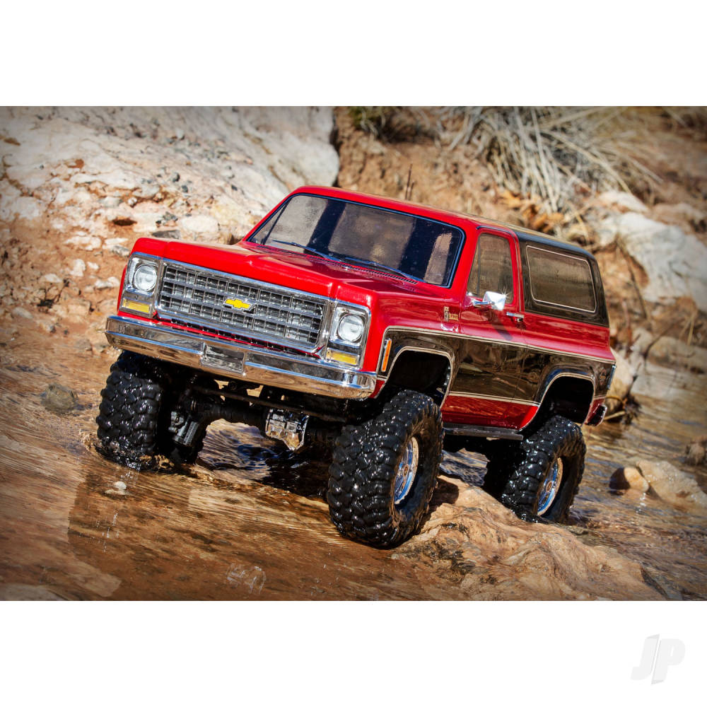 Traxxas TRX-4 1979 Chevrolet Blazer 1:10 4X4 Electric All-Terrain Crawler, Red (TRX82276-4-RED)