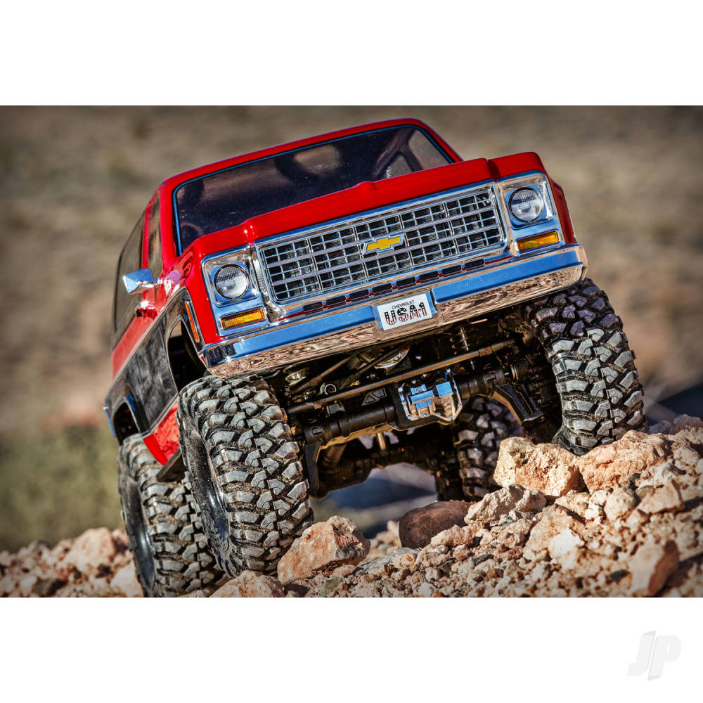 Traxxas TRX-4 1979 Chevrolet Blazer 1:10 4X4 Electric All-Terrain Crawler, Red (TRX82276-4-RED)