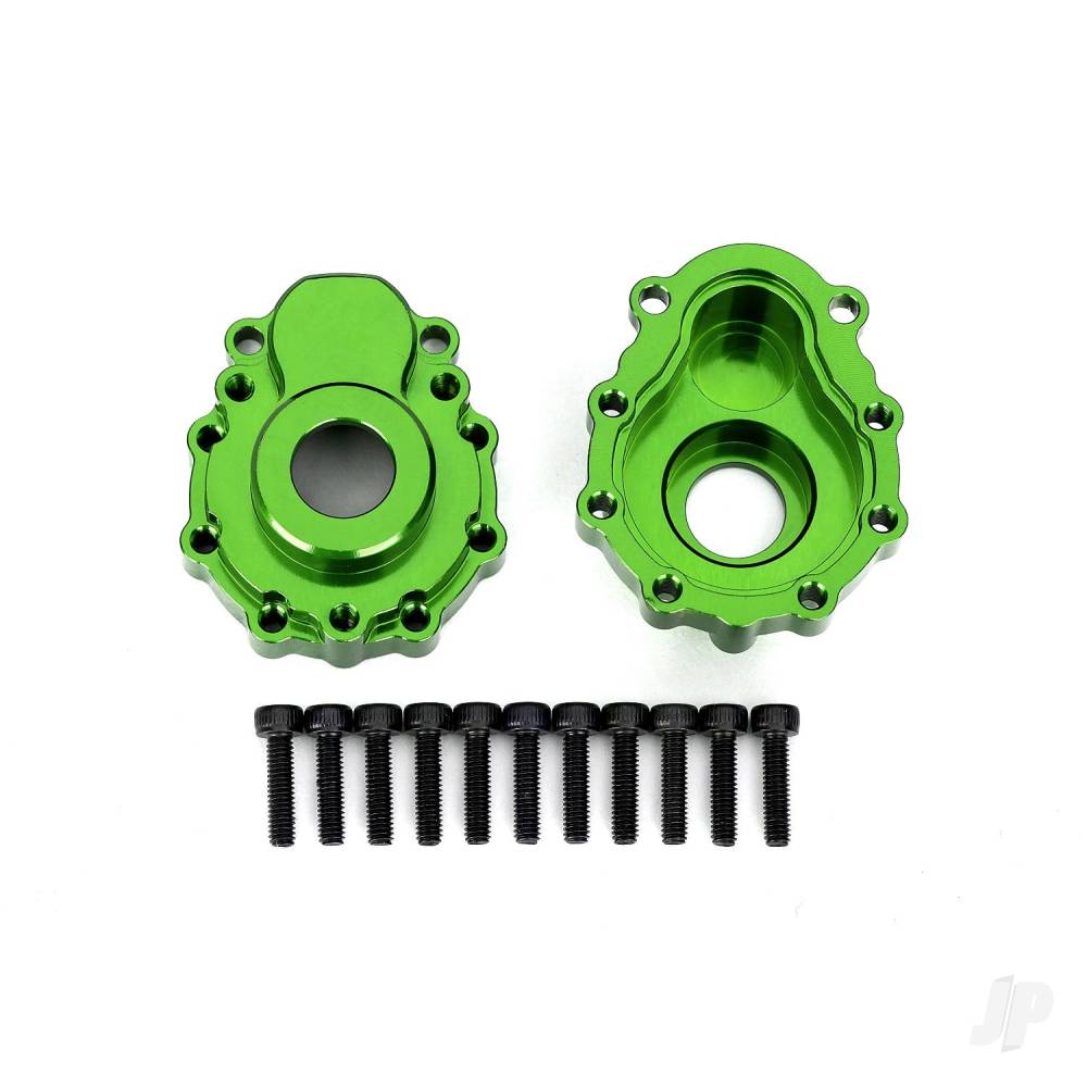 Traxxas Portal housings, outer, 6061-T6 aluminium (Green-anodised) (2 pcs) / 2.5x10 CS (12 pcs) TRX8251G