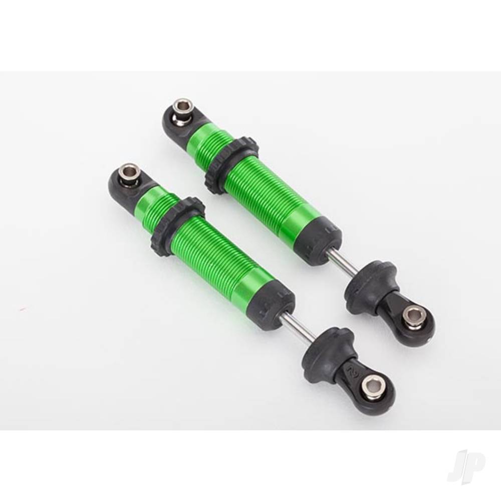 Traxxas Shocks, GTS, aluminium (Green-anodised) (assembled with spring retainers) (2 pcs) TRX8260G