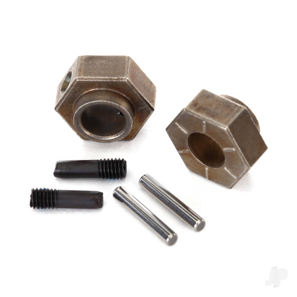 Traxxas Wheel Hubs, 12mm hex (2 pcs) / stub axle pins (2 pcs) (Steel) TRX8269