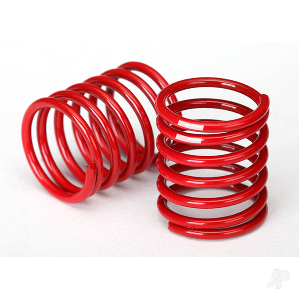 Traxxas Spring, shock (Red) (2.8 rate, white stripe) (2 pcs) TRX8366