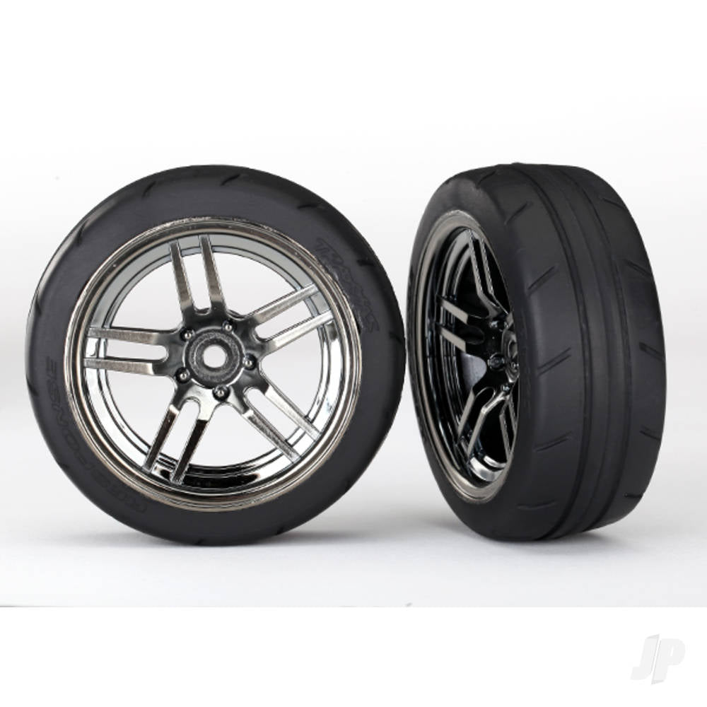 Traxxas Tyres and Wheels, Assembled Glued 1.9in Response Tyres (2 pcs) TRX8373