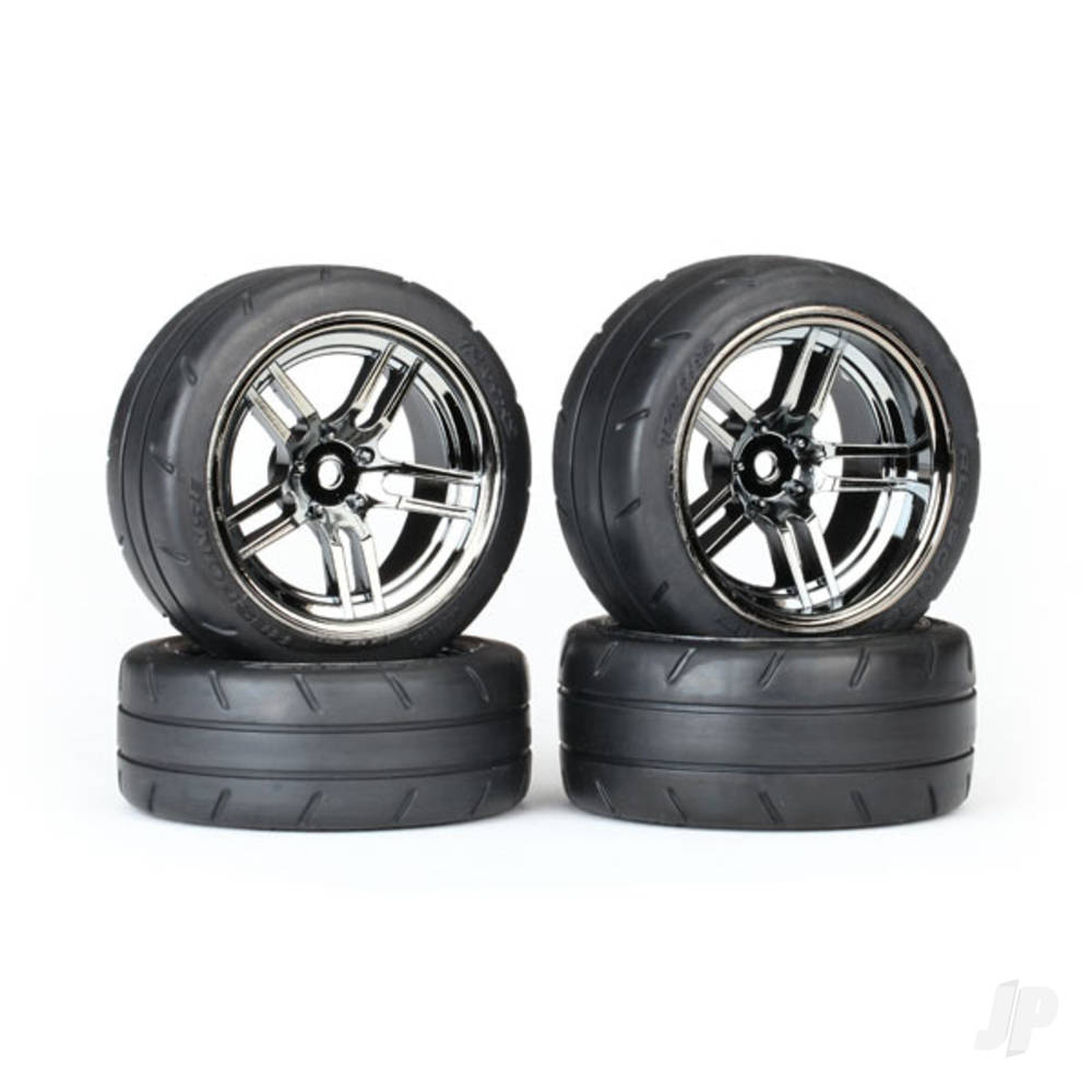 Traxxas Tyres and Wheels, Assembled Glued 1.9in Response Tyres (2 pcs) TRX8375