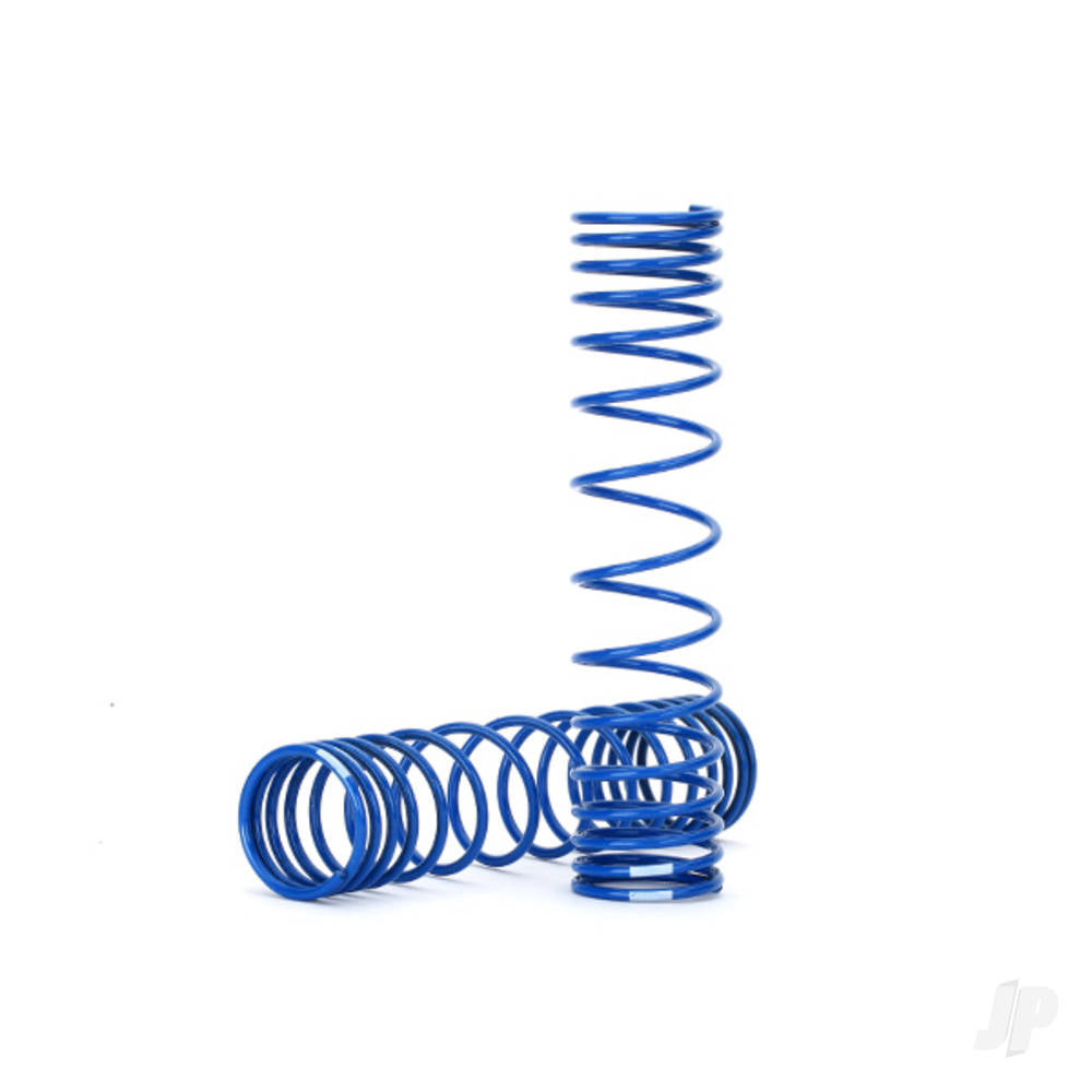 Traxxas Spring, shock, Front (Blue) (GTR) (progressive, 0.833 rate, white stripe) (2 pcs) TRX8444A