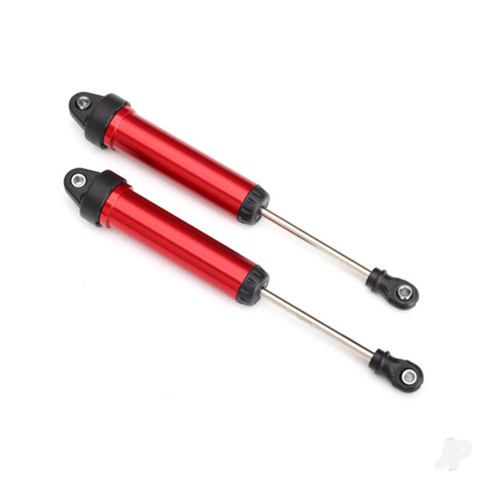 Traxxas Shocks, GTR, 134mm, aluminium (Red-anodised) (fully assembled with out springs) (Front, no threads) (2 pcs) TRX8451R