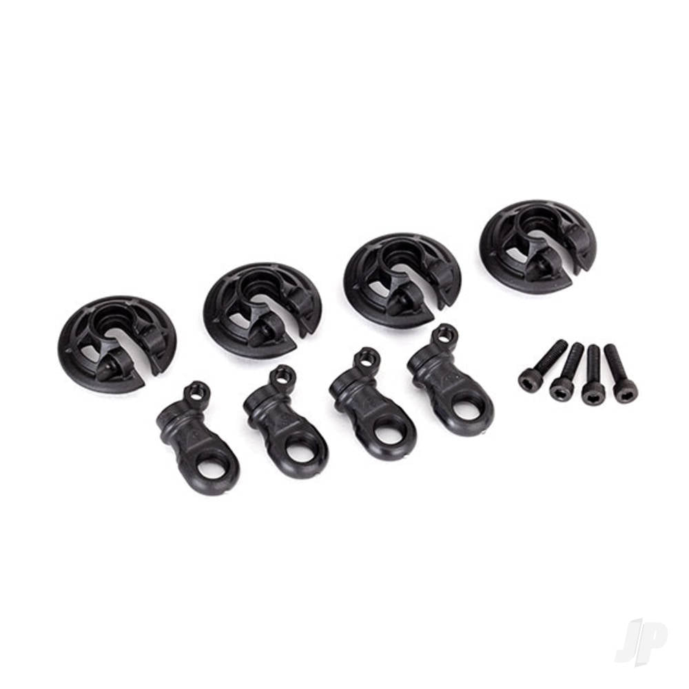 Traxxas Spring retainers, lower (captuRed) (4 pcs) / 2.5x10 CS (4 pcs) TRX8459