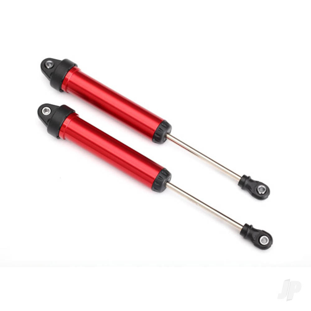 Traxxas Shocks, GTR, 160mm, aluminium (Red-anodised) (fully assembled with out springs) (Rear, no threads) (2 pcs) TRX8461R