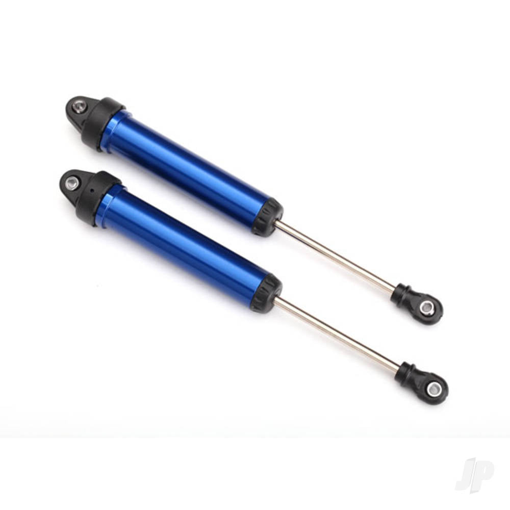 Traxxas Shocks, GTR, 160mm, aluminium (Blue-anodised) (fully assembled with out springs) (Rear, no threads) (2 pcs) TRX8461X