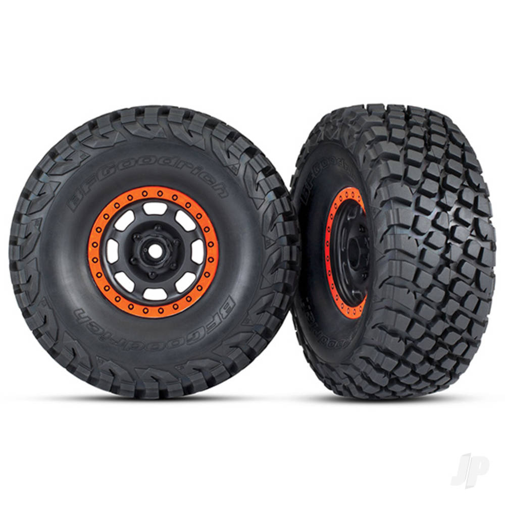 Traxxas Tyres and Wheels, Assembled Glued BFGoodrich Baja KR3 Tyres (2 pcs) TRX8472