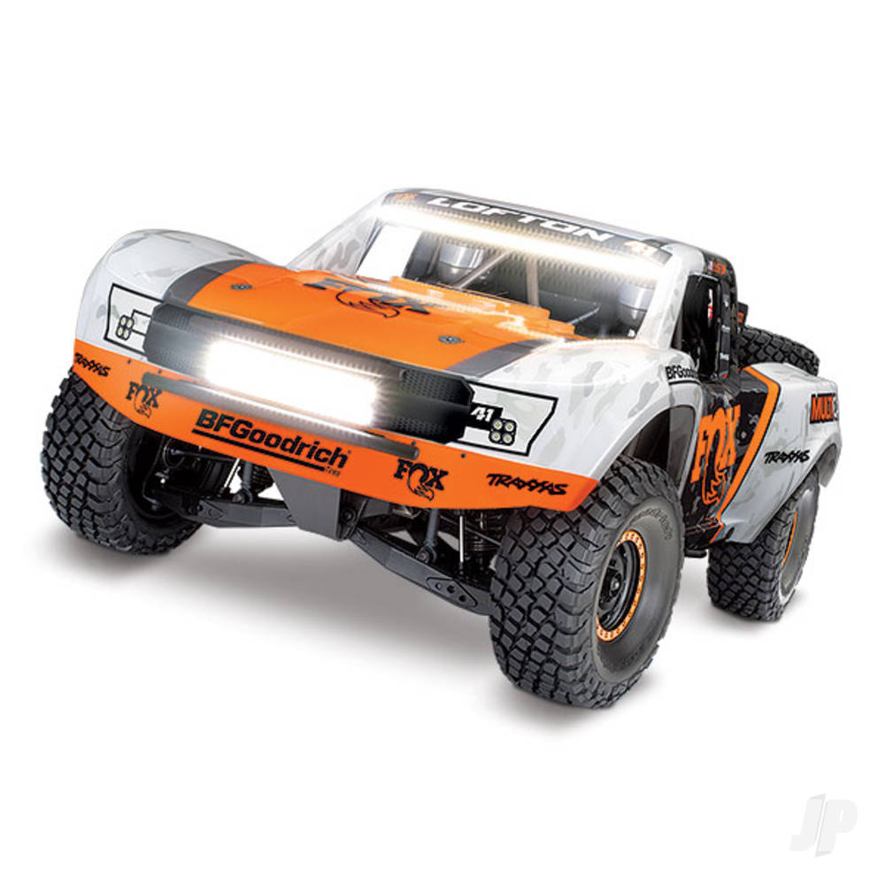 Traxxas FOX Unlimited Desert Racer Pro-Scale 4WD RTR Brushless Electric Short Course Truck (+ TQi 2-ch, TSM, VXL-6s, Velineon 2200kV, LED lights) TRX85086-4-FOX