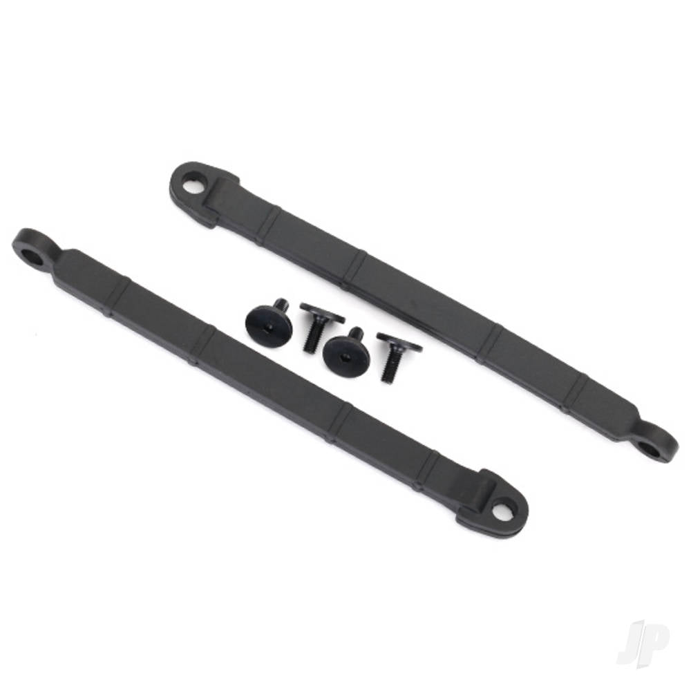 Traxxas Limit strap, Rear suspension (2 pcs) / 3x8 flat-head screw (4 pcs) TRX8548