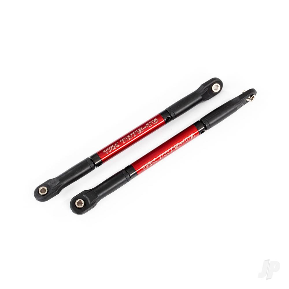 Traxxas Push rods, aluminium (Red-anodised) (2) (assembled with rod ends) TRX8619R