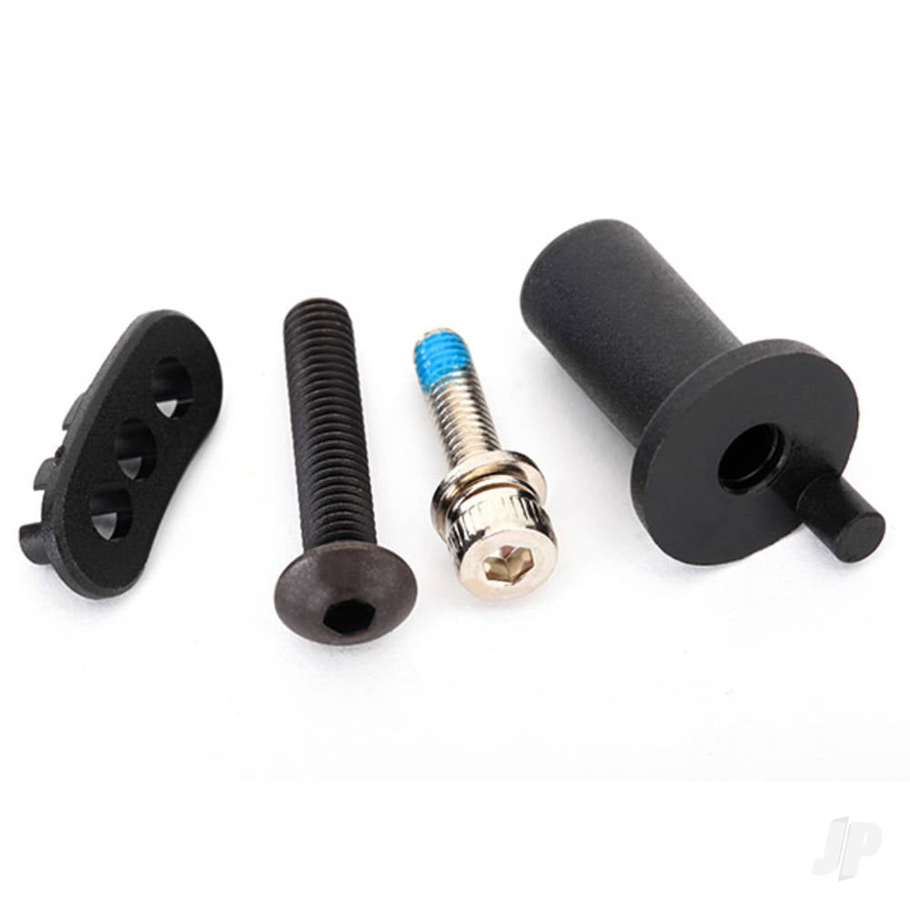 Traxxas Motor mount hinge post / fixed gear adapter / 5x25mm BCS (1pc) / 4x16mm CS with split and flat washer (1pc) TRX8661