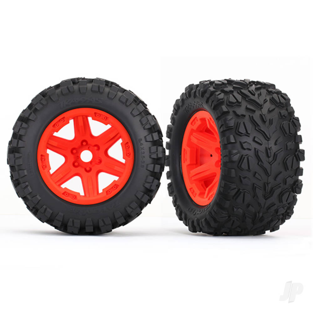 Traxxas Tyres and Wheels, Assembled Glued Talon EXT Tyres (2 pcs) TRX8672A