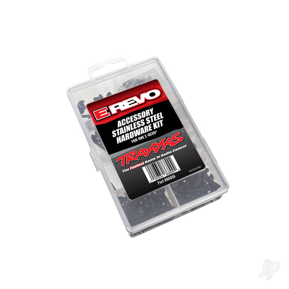 Traxxas Hardware kit, stainless steel, E-Revo VXL (contains all stainless  - TRX8689X Main