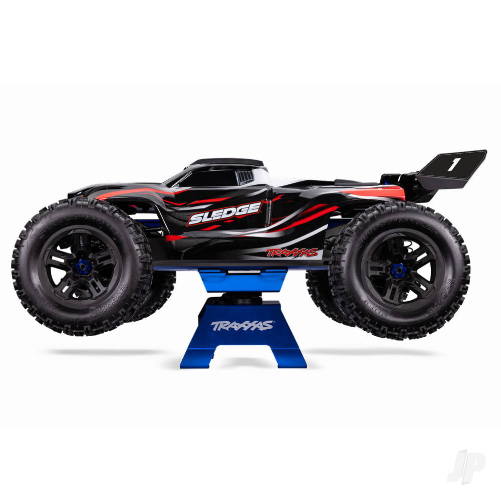 Traxxas 1:10 - 1:18 RC Car/Truck Aluminium Stand, Blue (for 1:10 - 1:18 ve - TRX8796-BLUE 1