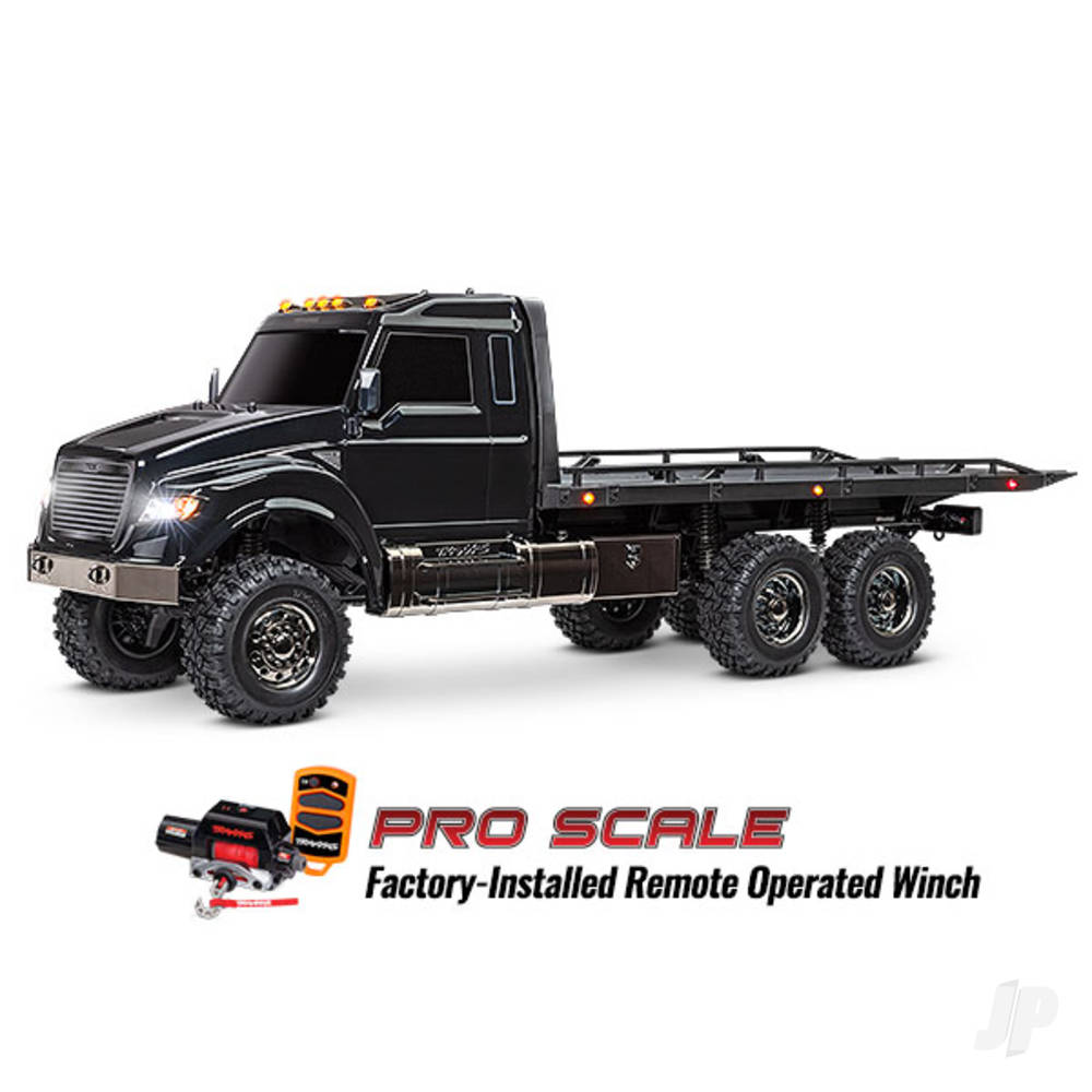 Traxxas Black TRX-6 Ultimate RC Hauler 1:10 6X6 Electric Flatbed Truck wit - TRX88086-84-BLK Main