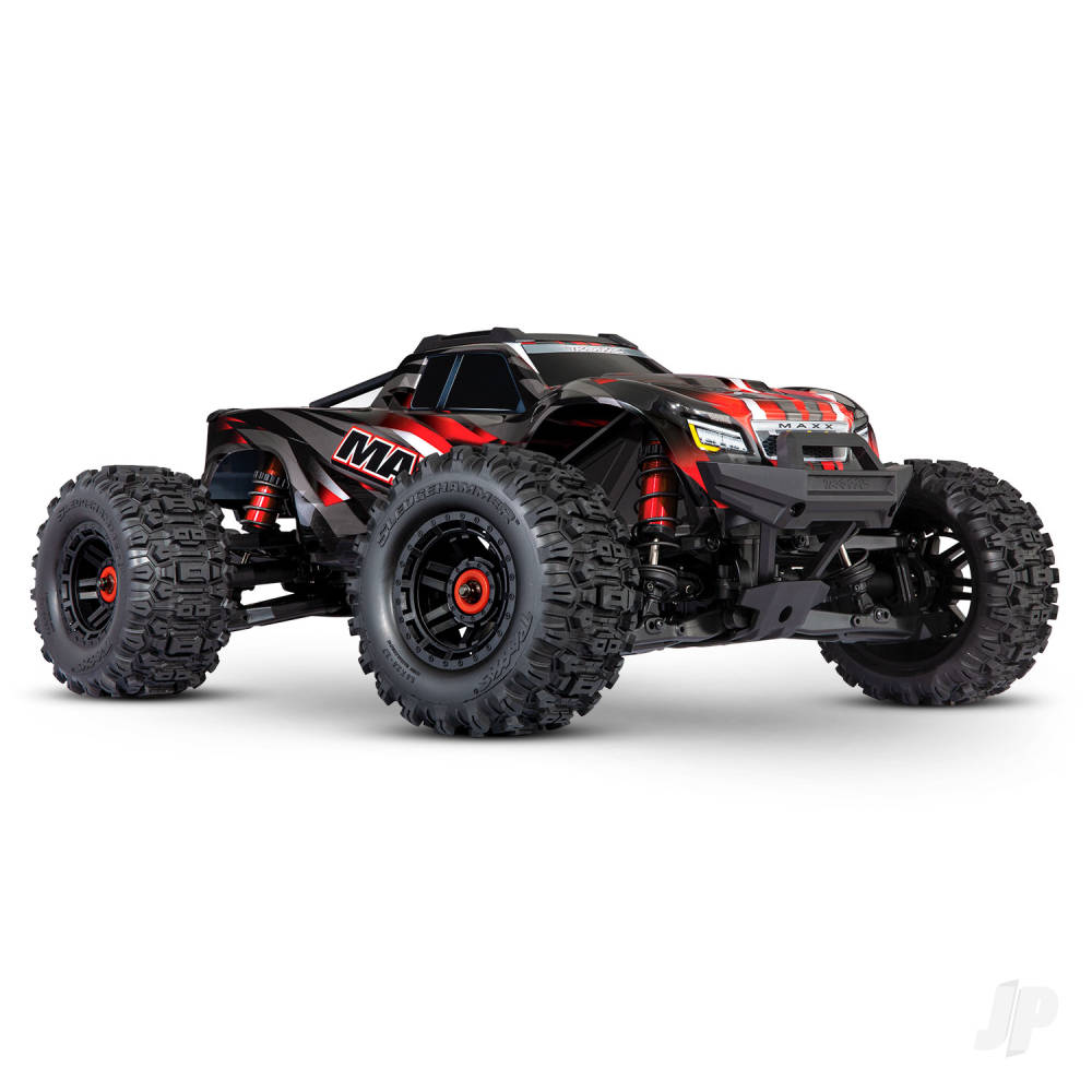 Traxxas Red Maxx 1:10 4X4 Brushless Electric RTR Monster Truck (+ TQi 2-ch - TRX89086-4-RED Main