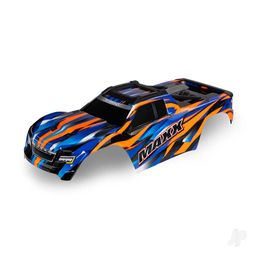 Traxxas Body, Maxx, orange (painted, decals applied) (fits Maxx with extended chassis (352mm wheelbase)) TRX8918T