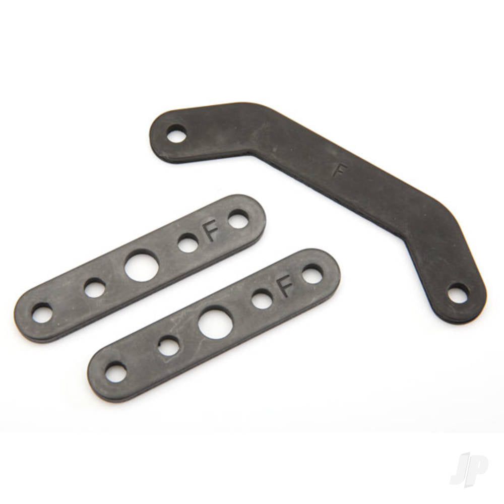 Traxxas Bulkhead tie bar, Front, upper (1pc) / lower (2 pcs) (Steel) TRX8926