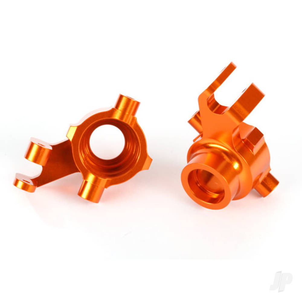 Traxxas Steering blocks, 6061-T6 aluminium (orange-anodised), left & right TRX8937A