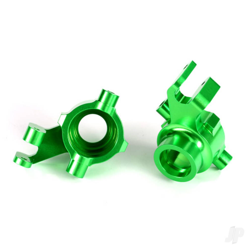 Traxxas Steering blocks, 6061-T6 aluminium (Green-anodised), left & right TRX8937G