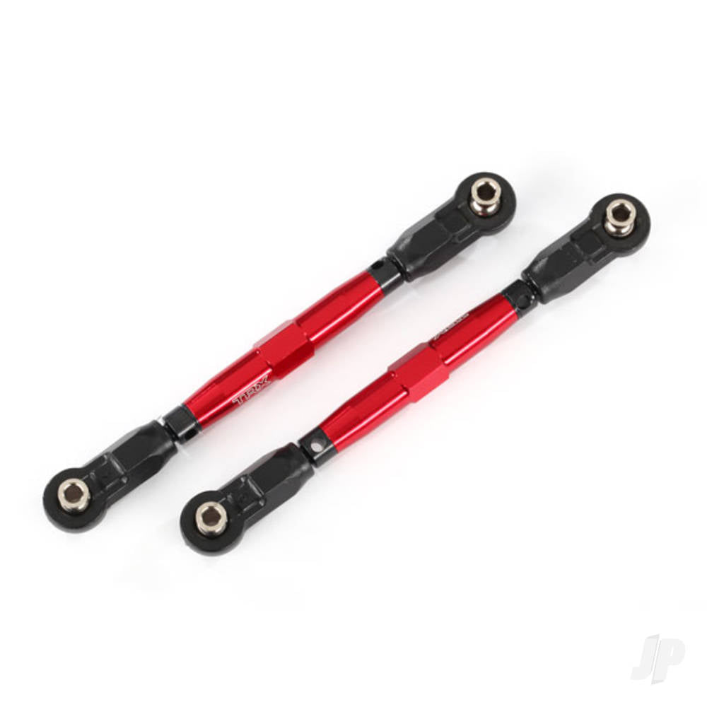 Traxxas Toe links, Front (Tubes Red-anodised, 7075-T6 aluminium, stronger than titanium) (88mm) (2 pcs) / rod ends, Rear (4 pcs) / rod ends, Front (4 pcs) / aluminium wrench (1pc) TRX8948R