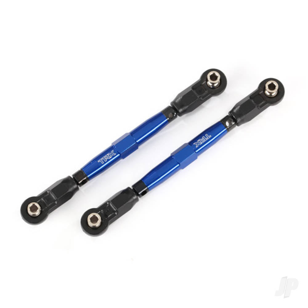 Traxxas Toe links, Front (Tubes Blue-anodised, 7075-T6 aluminium, stronger than titanium) (88mm) (2 pcs) / rod ends, Rear (4 pcs) / rod ends, Front (4 pcs) / aluminium wrench (1pc) TRX8948X