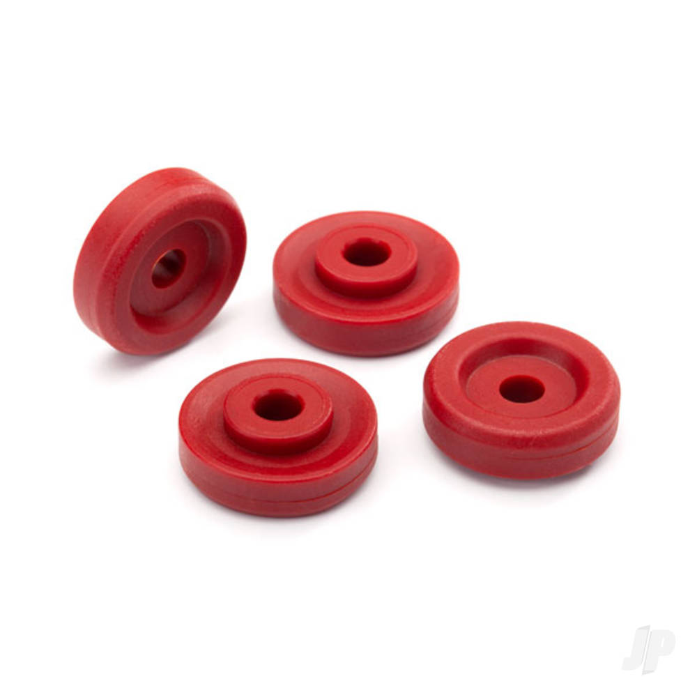 Traxxas Wheel washers, Red (4 pcs) TRX8957R