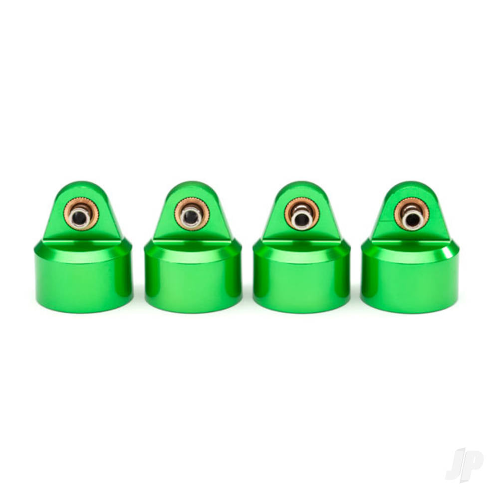 Traxxas Shock caps, aluminium (Green-anodised), GT-Maxx shocks (4 pcs) TRX8964G