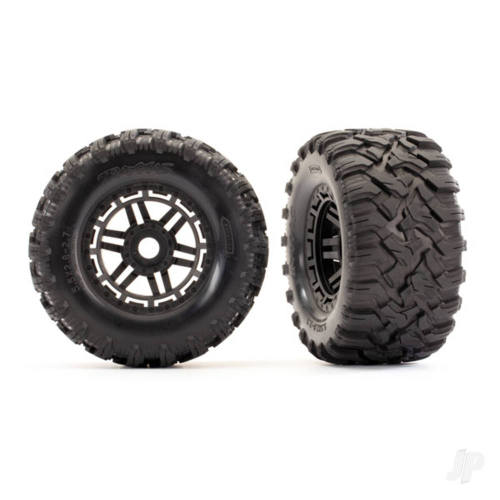 Traxxas Tyres and Wheels, Assembled Glued Maxx All-Terrain Tyres (2 pcs) TRX8972