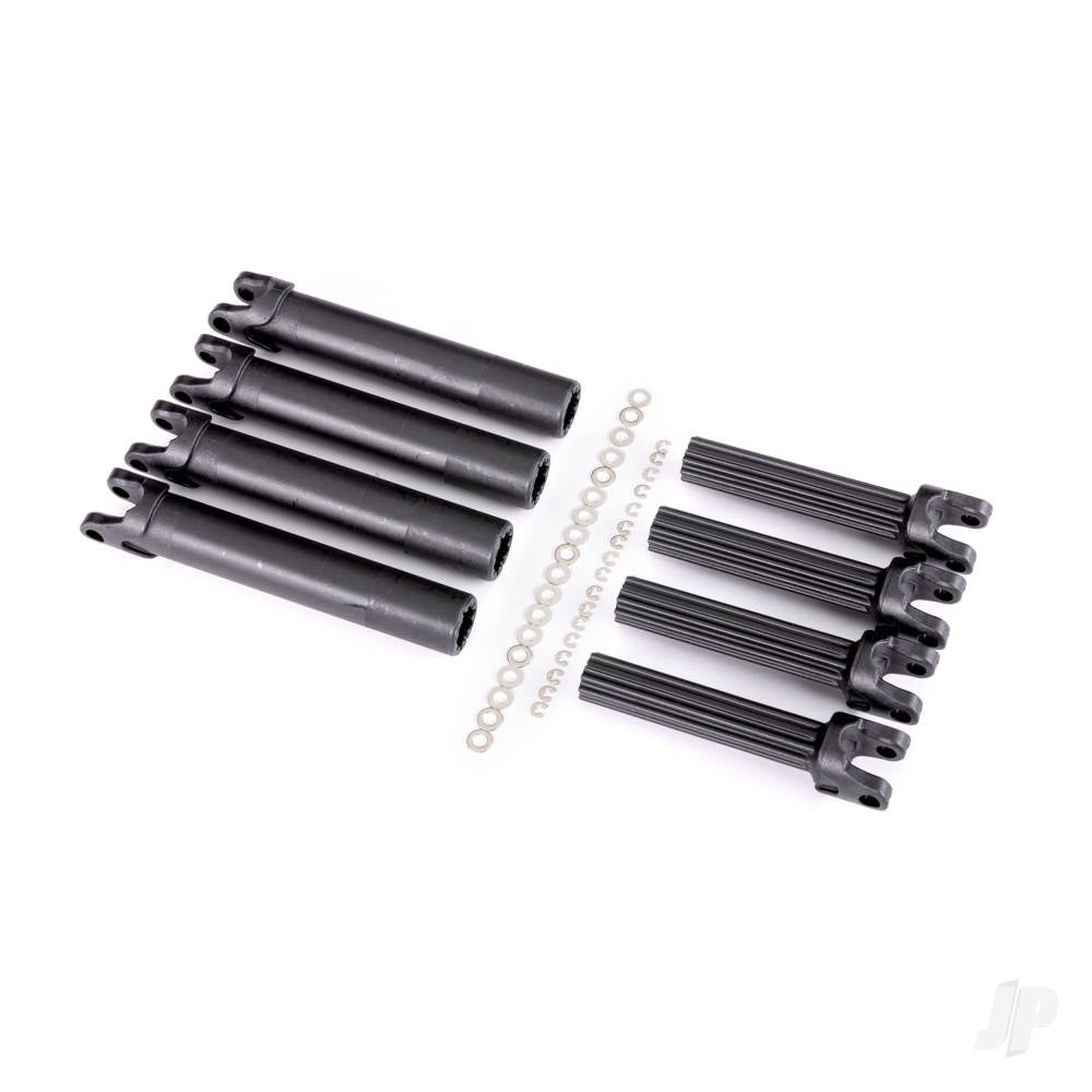 Traxxas Half shaft set, left or right (plastic parts only) (internal splined half shaft/ external splined half shaft) (4 assemblies) (for use with #8995 WideMaxx suspension kit) TRX8993X