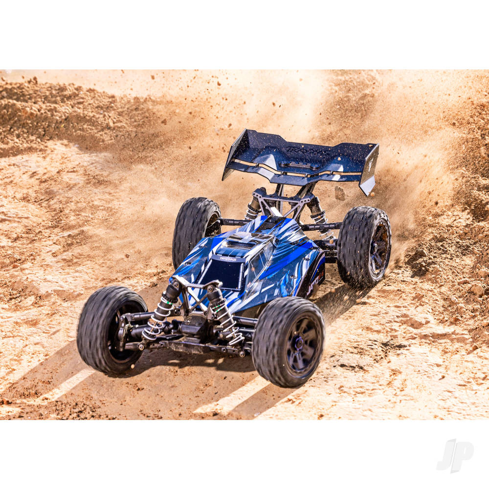 Jato 4X4 BL-2S 1:8 4WD RTR Racing Buggy, Blue (+ TQ 2-ch, BL-2S, 3300kV, Clipless Body)